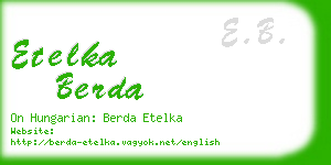 etelka berda business card